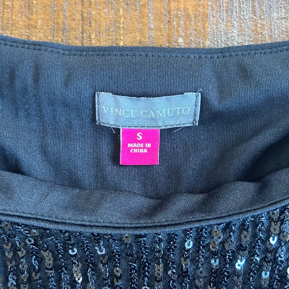 Vince Camuto Sparkle & Shine Sequin Dolman Shift Dress - Picture 5 of 6